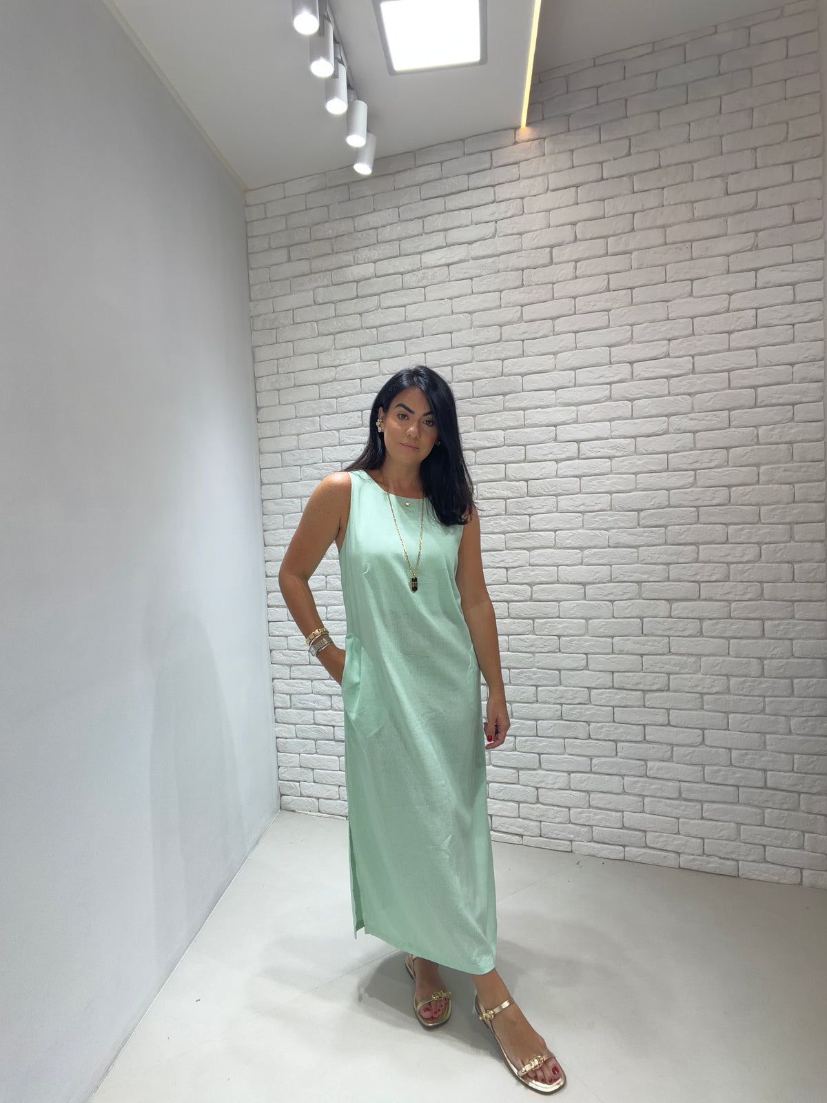 Vestido Antônia linho