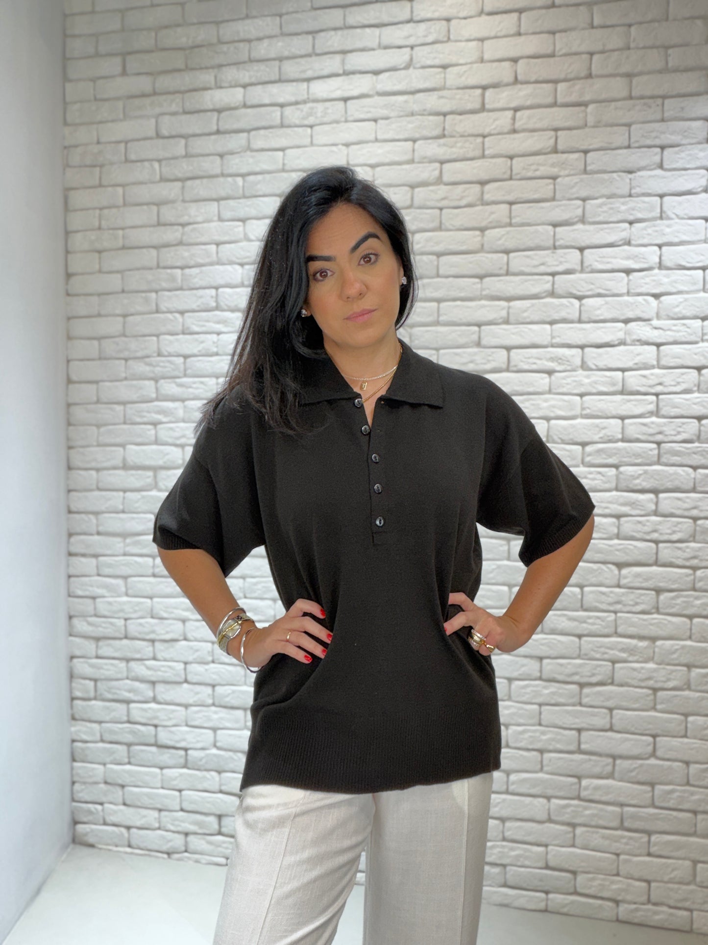 Blusa polo Ivina