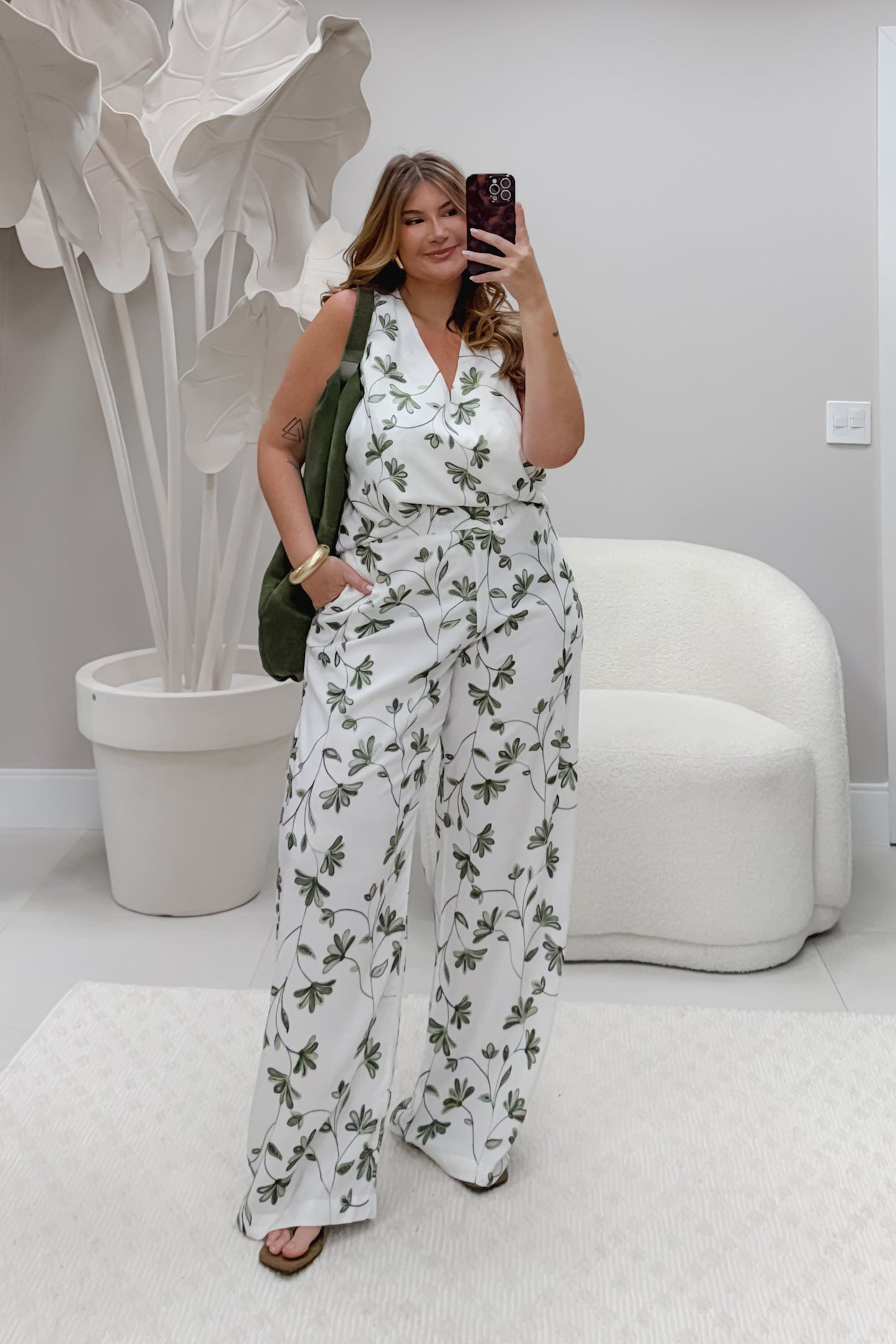 Calça bordada Aurora