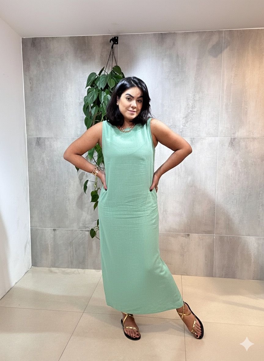 Vestido Antônia linho