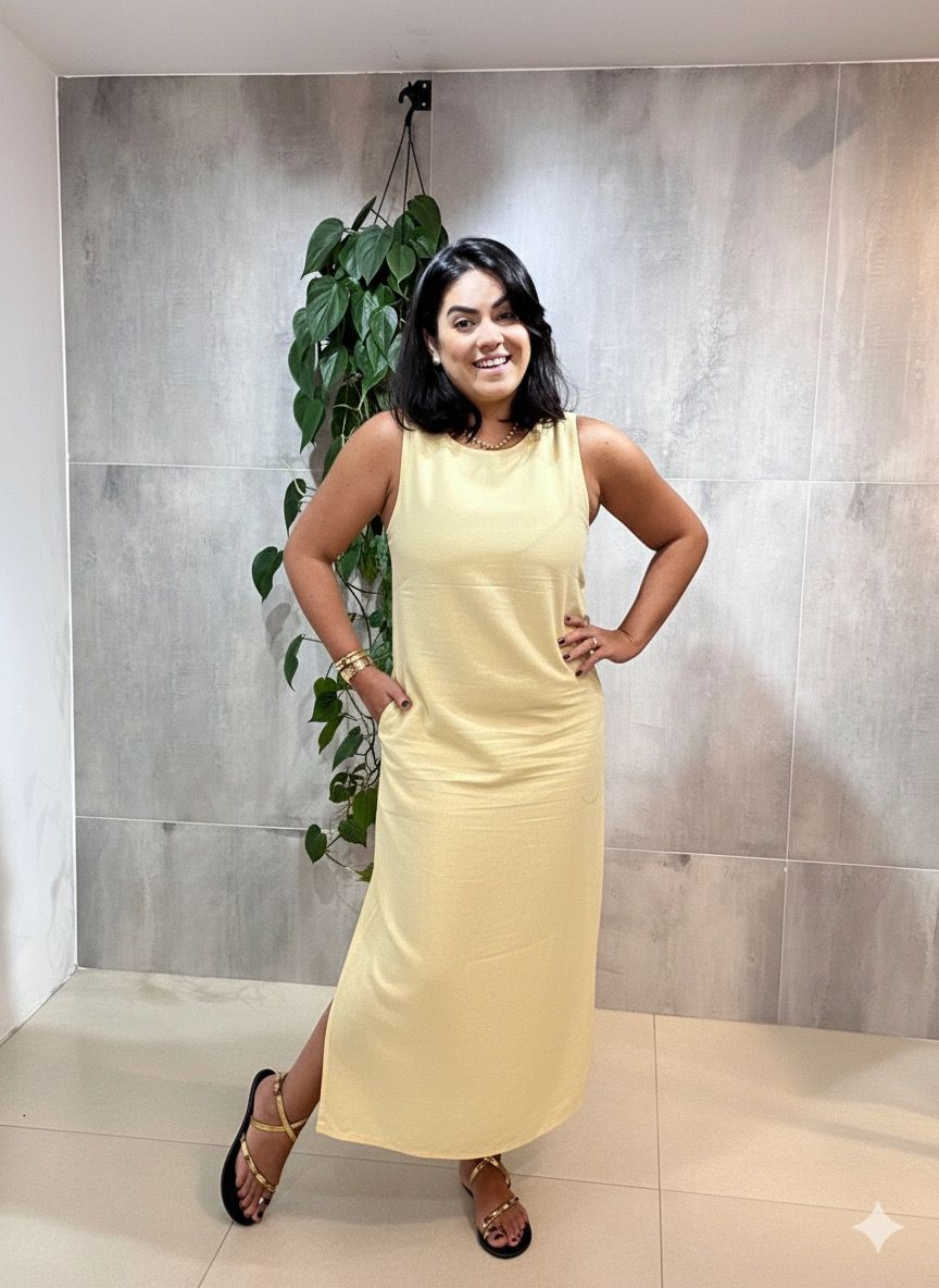 Vestido Antônia linho